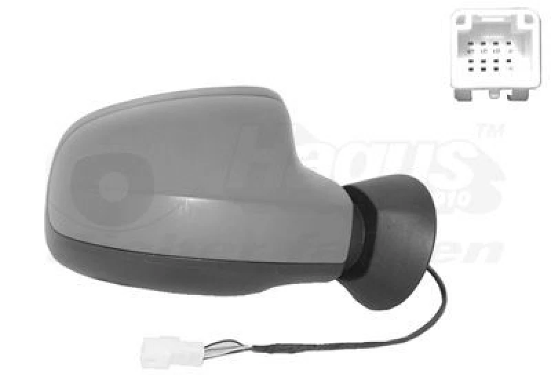 Image of VAN WEZEL Wing mirror VAN WEZEL 1516818