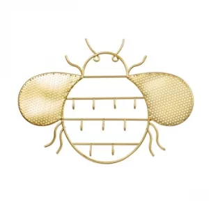 image of Sass & Belle Gold Bee Jewellery Hanger