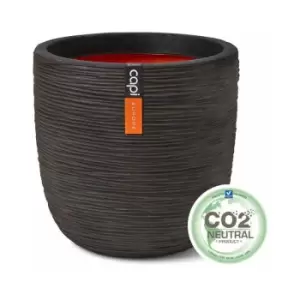 Image of Planter ball Rib NL 35x34 dark brown
