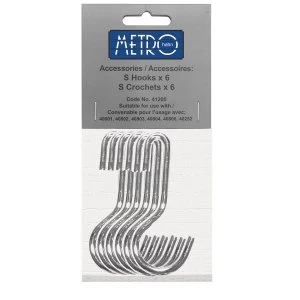 Image of Six Hanging Hooks for Hahn Metro Utensil Wall Rail