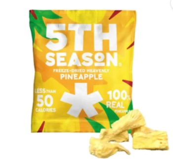 image of 5th Season Freeze Dried Pineapple Bites - 12g x 6