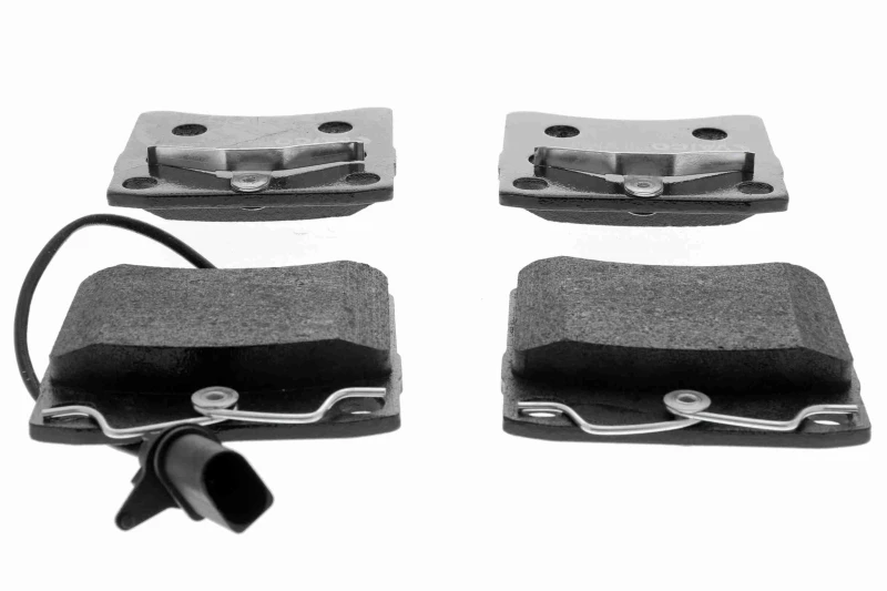 Image of VAICO V10-8234 Brake pad set Front Axle, incl. wear warning contact, Q+, original equipment manufacturer quality Brake Pad Set,disc brake (402)