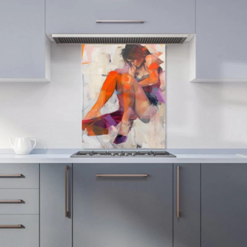 Image of Warren Reed Designer Poised In Reflection Kitchen Splashback
