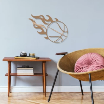 Image of Fireball - Copper Copper Decorative Metal Wall Accessory