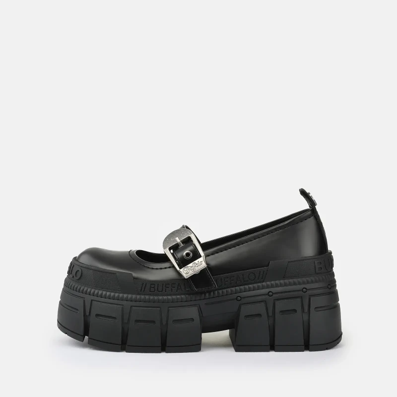 Image of Buffalo Ballet flats woman Buffalo Gospher Noir Female 40