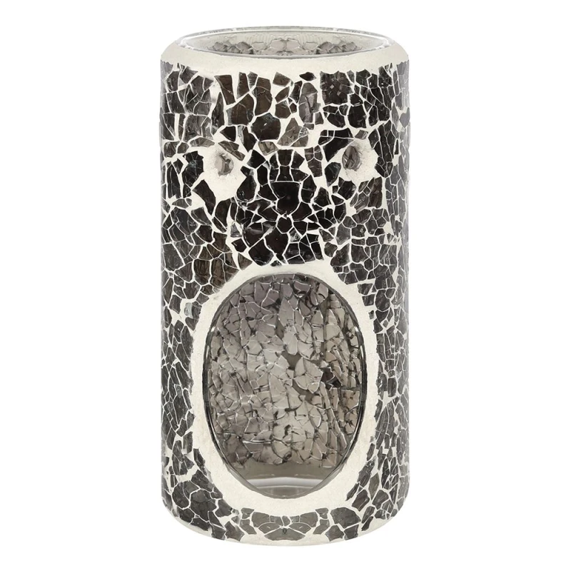 Image of Simplhome Pillar Gunmetal Grey Crackle Oil Burner Multi