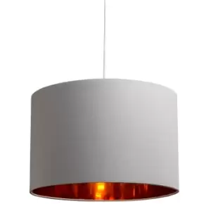 image of 36cm Grey with Gold Insert Lampshade