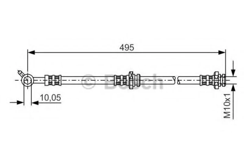 Image of Brake hose Bosch 1 987 476 399