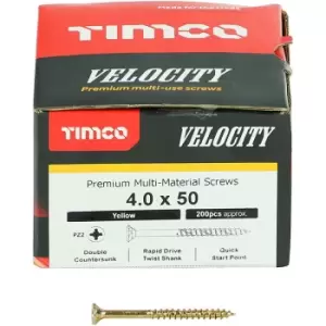Image of Timco Multi Purpose Countersunk Velocity Screw - 4.0 x 50 (200 pack)