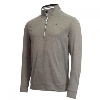 Image of Calvin Klein Golf half Zip Top - Silver Marl