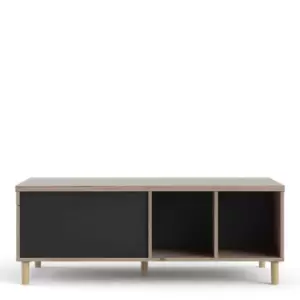 Image of Rome Coffee Table with Sliding Top, Black Oak
