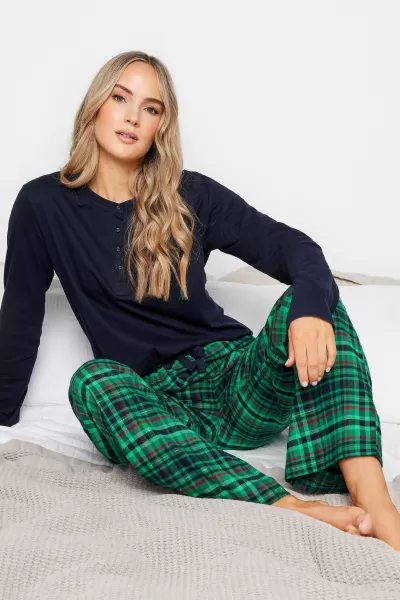 Image of Tall Tartan Pyjama Bottoms