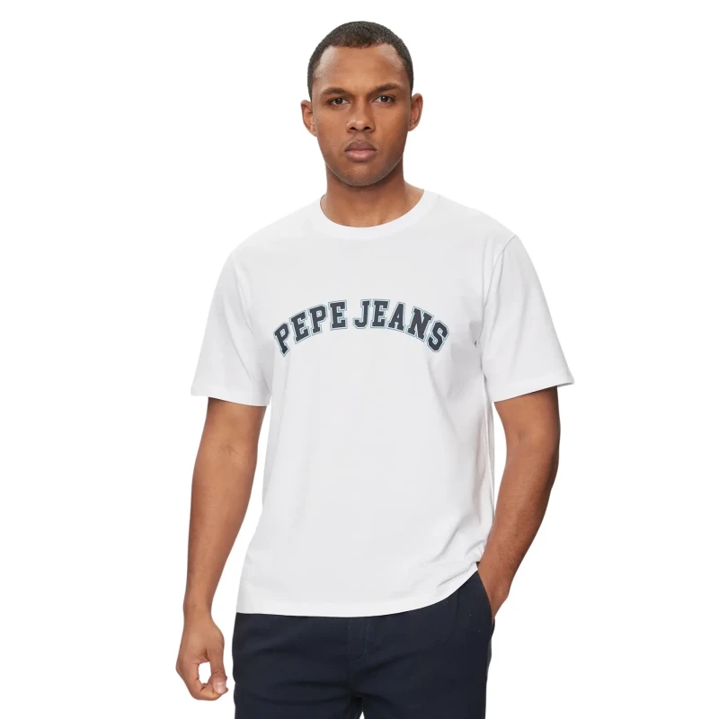 Image of Pepe Jeans T-Shirt Pepe Jeans Clement Blanc Male XS