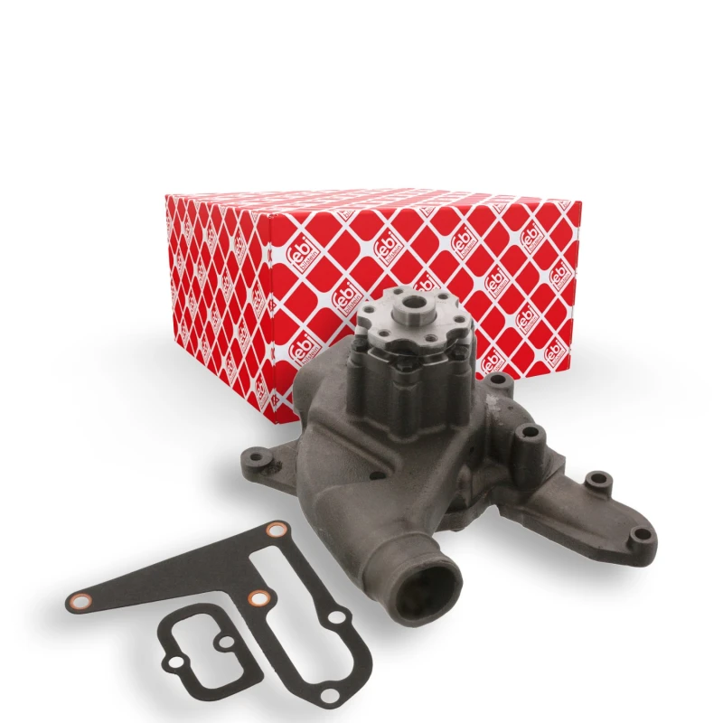 Image of FEBI BILSTEIN 12845 Water pump Grey Cast Iron, with gaskets/seals Grey Cast Iron Water Pump (1260)