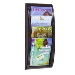 Image of Fast Paper Quick Fit System Wall Display 4 x A4 Black F406101