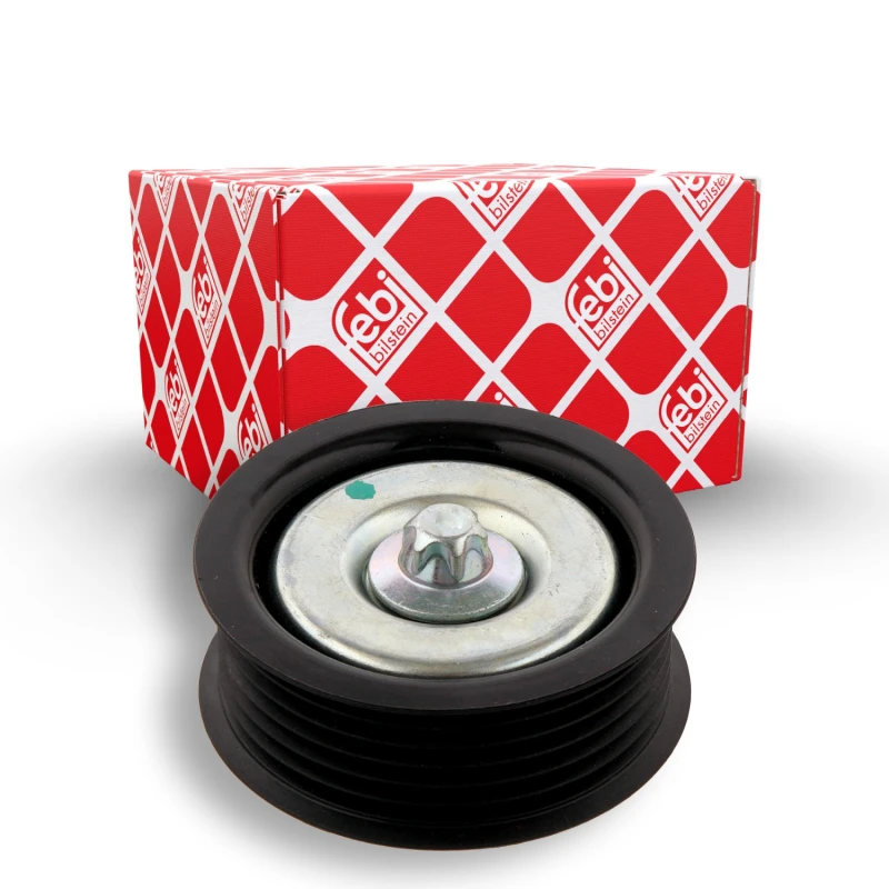 Image of FEBI BILSTEIN 31089 Idler Pulley with screw Plastic Deflection/Guide Pulley,v-ribbed belt (312)