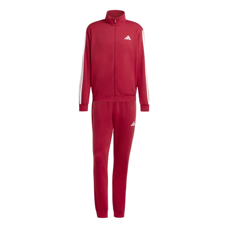 Image of Adidas Fleece tracksuit adidas 3-Stripes Rouge Male S