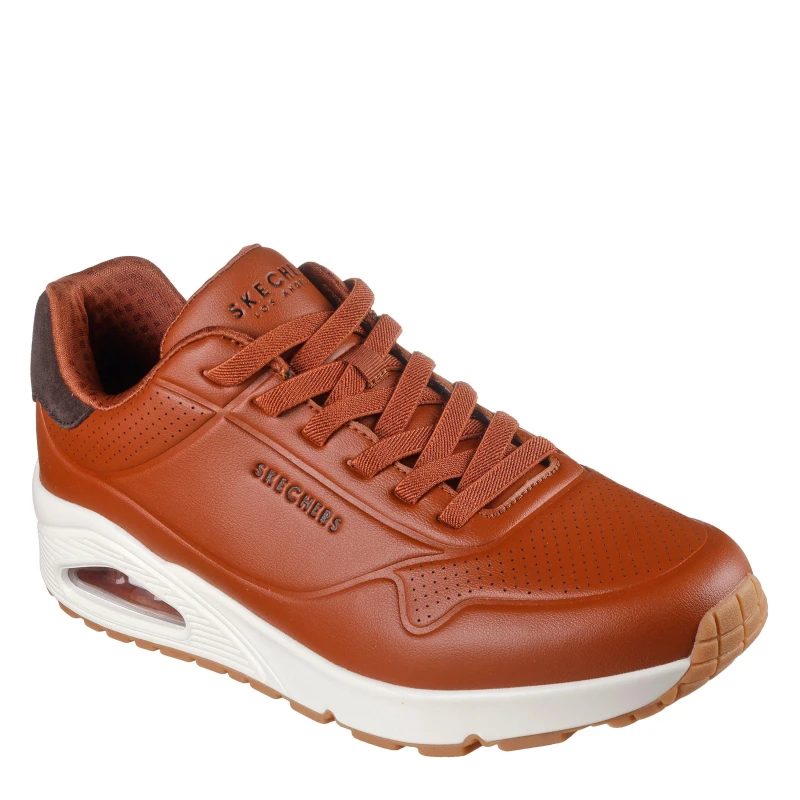 Image of Skechers UNO Stand On Air Trainers Mens COG Brown male 8 (42)