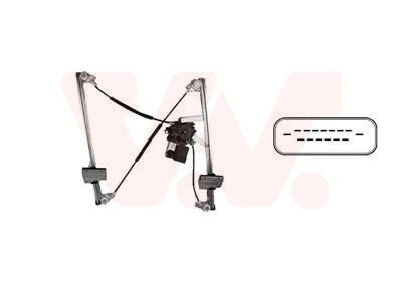 Image of VAN WEZEL Window regulator VAN WEZEL 1867265