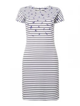 Image of Barbour Exclusive Clovely Striped T Shirt Dress White