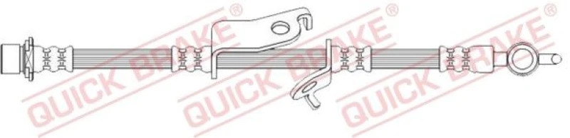 Image of QUICK BRAKE Brake hose QUICK BRAKE 50.729