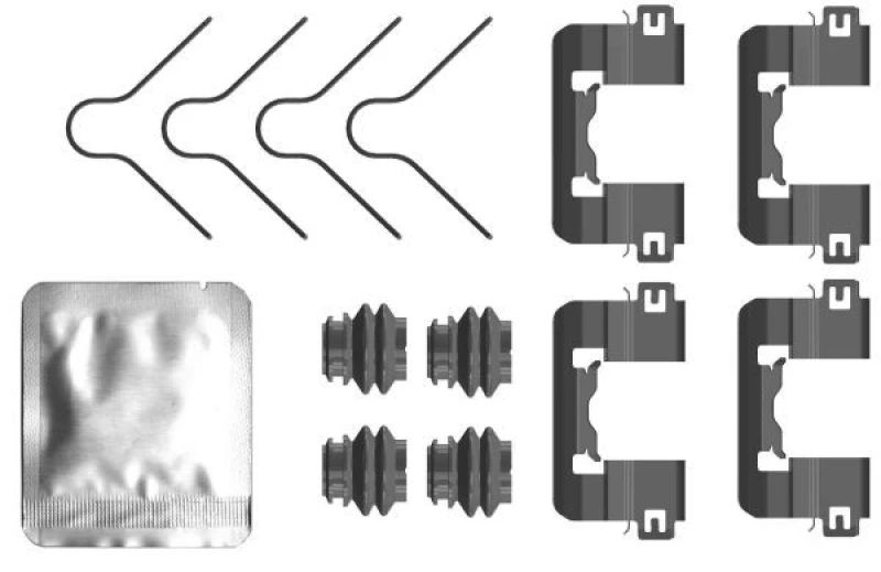 Image of Brake pad fitting kit TEXTAR 82553700