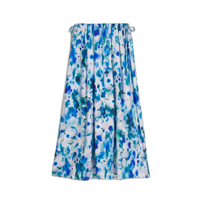 Image of Desigual Womens skirt Desigual Fiori Bleu Female L