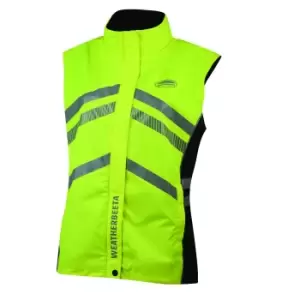 image of Weatherbeeta Childrens/Kids Reflective Waterproof Gilet (M) (Hi Vis Yellow)