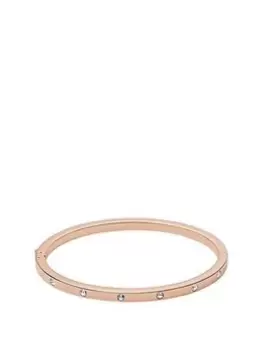 Image of Fossil Pave Bangle - Rose, Rose Gold, Women