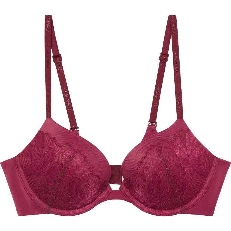 Image of Calvin Klein Womens PerfFit Plunge Bra Alluring Pink female 34B