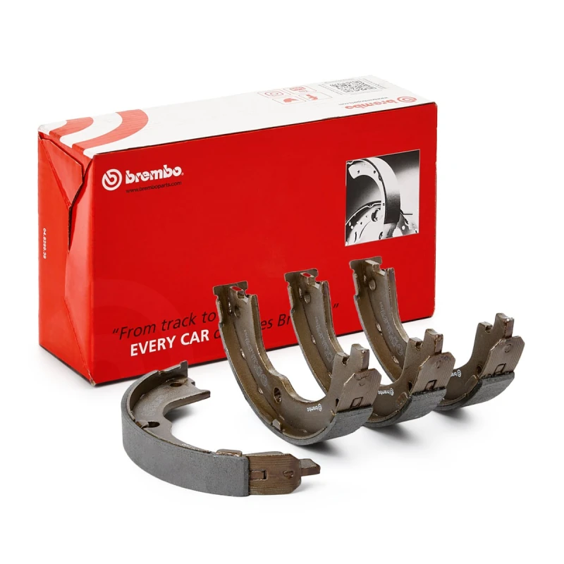 Image of BREMBO S 10 515 Handbrake Shoes ESSENTIAL LINE Brake Shoe Set,parking brake (1419)