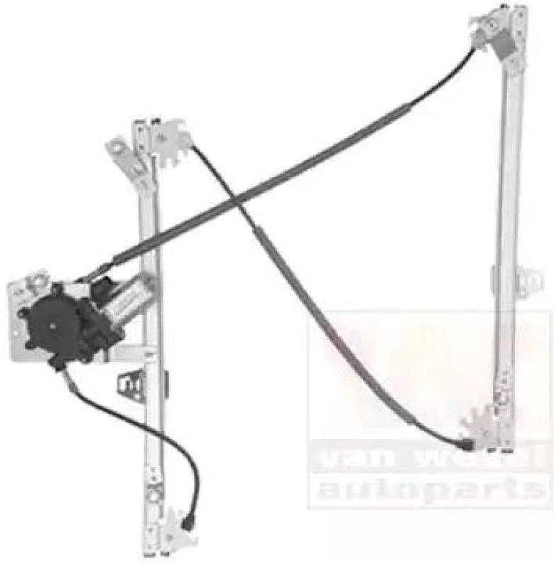 Image of VAN WEZEL 0963264 Window regulator Right Rear, Operating Mode: Electric, without electric motor Window Winder (1561)