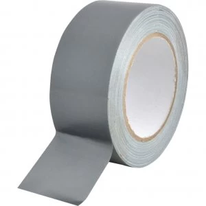 image of Faithfull Heavy Duty Duct Tape Silver 50mm 25m