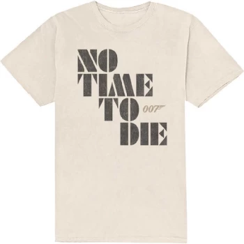 Image of James Bond 007 - No Time to Die Unisex Medium T-Shirt - White