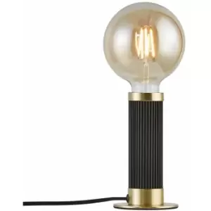 image of Nordlux Lighting - Nordlux Galloway Contemporary Table Lamp Black, Brass, E27