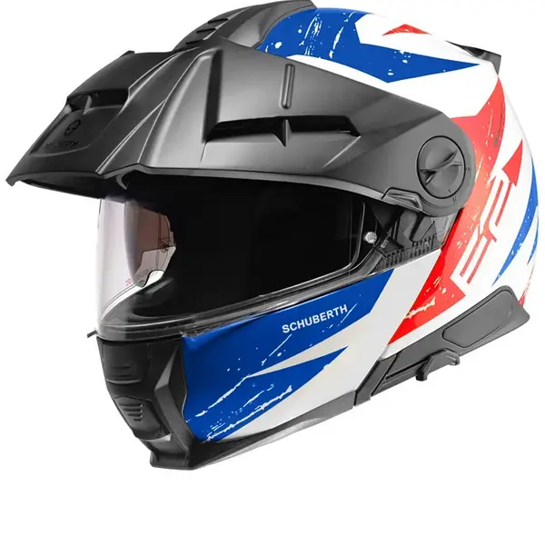 Image of Schuberth E2 Explorer Blue Red Modular Helmet Size M