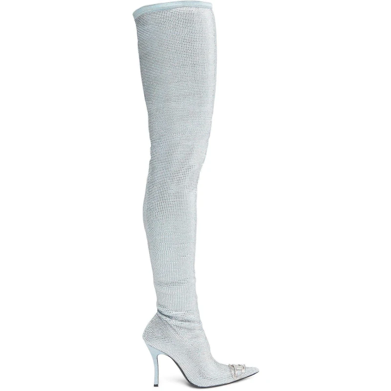 Image of Diesel Womens Over the Knee Boots Vintage Blue female 4.5 (37)