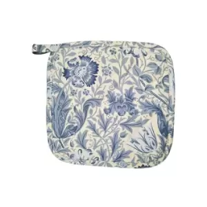 image of William Morris Blue Compton Quilted Pot Holder