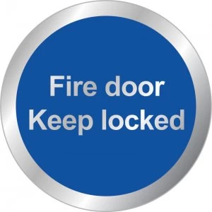 Image of Signslab 76mm Fire Door Keep Locked
