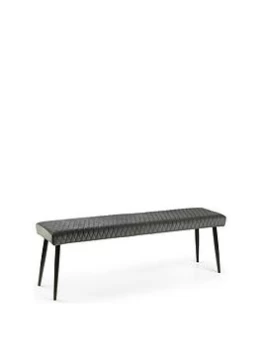 Julian Bowen Luxe Low Bench - Grey