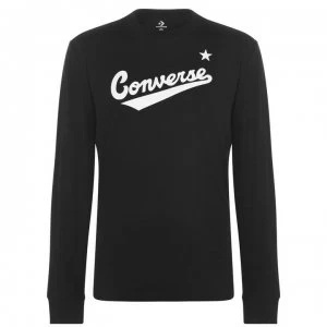 image of Converse Nova Long Sleeve T Shirt - Black 001