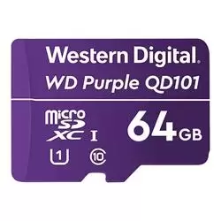 image of WD Purple SC QD101 64GB MicroSDXC Class 10