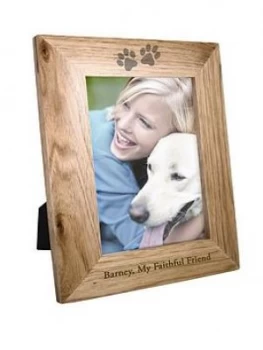 image of Personalised 6X4 Pet Print Wooden Photo Frame