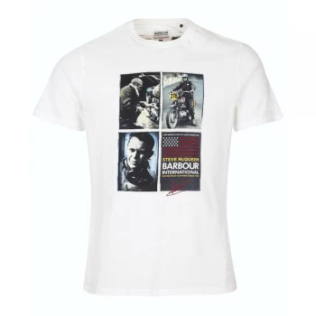 Image of Barbour International Multi Steve Tee - Whisper WH32