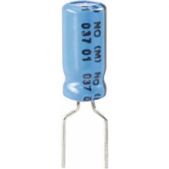 Image of Electrolytic capacitor Radial lead 5mm 2.2 uF 63