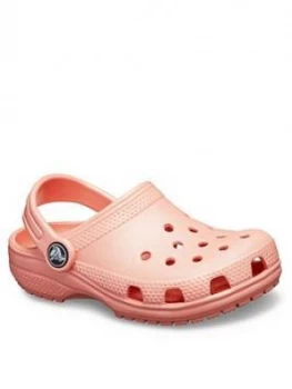 Crocs Classic Clog Slip Ons - Melon, Melon, Size 11 Younger