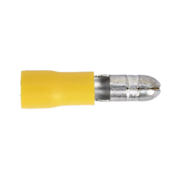 image of Genuine SEALEY YT21 Bullet Terminal &#216;5mm Yellow Pack of 100