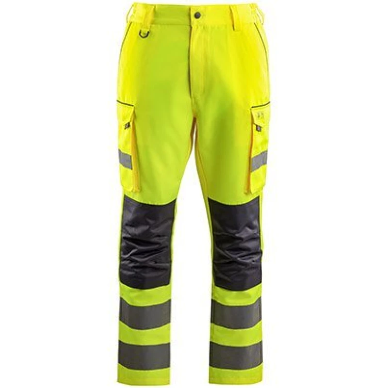 Image of Arco Arco Yellow Hi-Vis Cargo Trousers with Kneepad Pockets 34R 18V8634