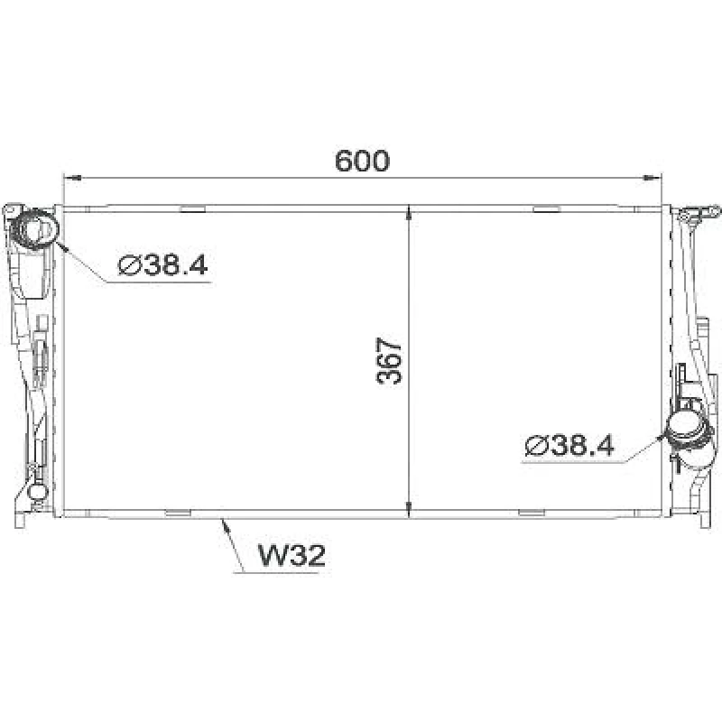 Image of Engine radiator DIEDERICHS DCM1573