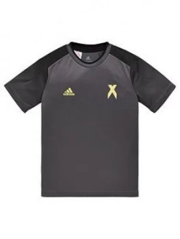Image of Boys, Adidas Youth Jersey, Black/Gold, Size 5-6 Years